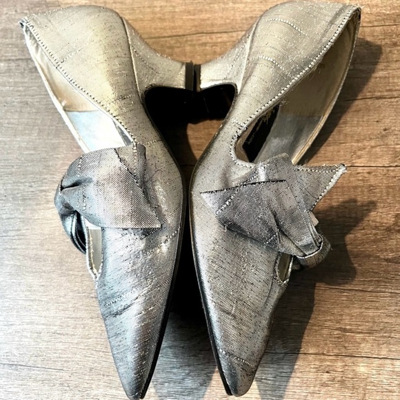 Rare Original 20s Flapper Bow Heels - Picture 7 of 15